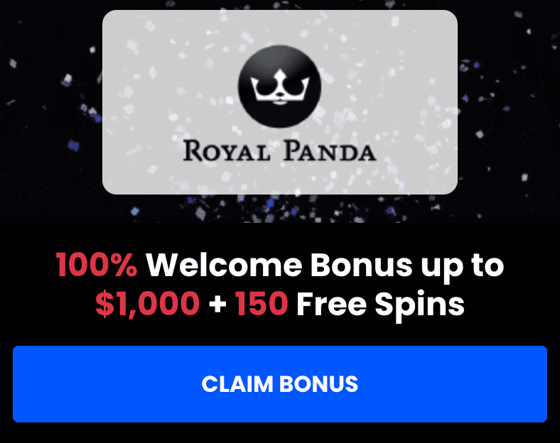 Royal Panda Casino welcome bonus